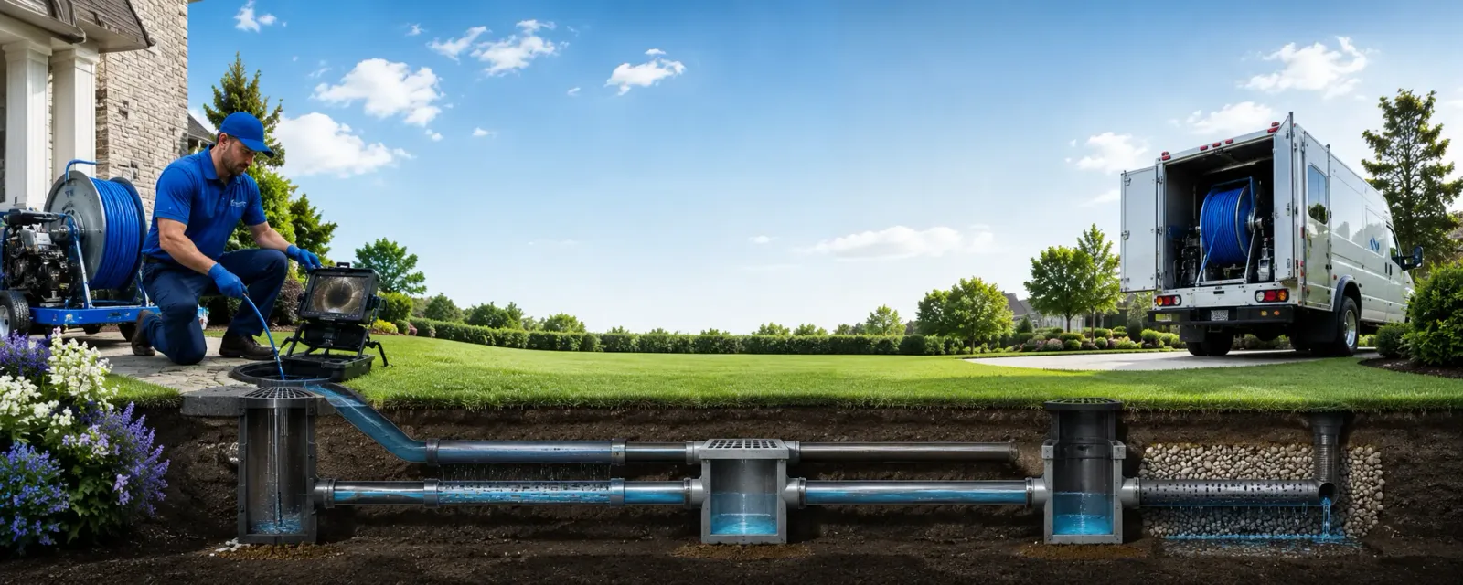 Outdoor drain cleaning information for Pocono Manor, PA